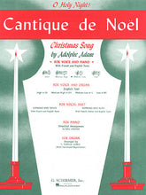 Adam Cantique de Noël (O Holy Night) Medium Low Voice
