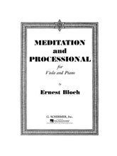 Bloch Meditation and Processional Viola and Piano
