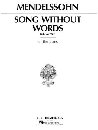 Mendelssohn Song Without Words Piano Solo