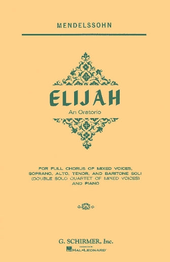 Mendelssohn Elijah Vocal Score