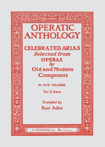 Operatic Anthology - Volume 5  Bass and Piano