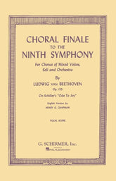 Beethoven Choral Finale to the Ninth Symphony SATB