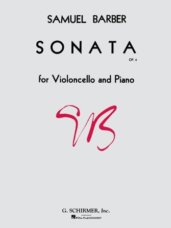 Barber Sonata, Op. 6 Cello and Piano