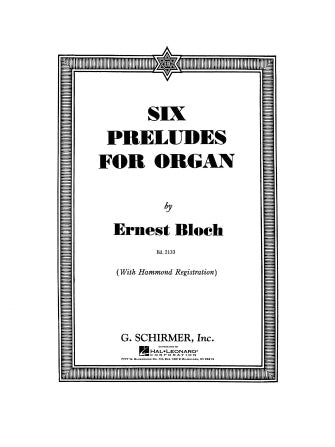 Bloch 6 Preludes