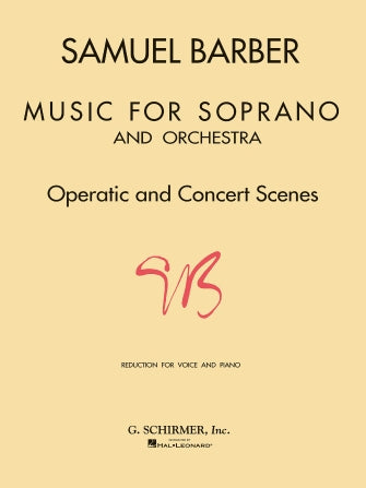 Barber Music for Soprano and Orchestra