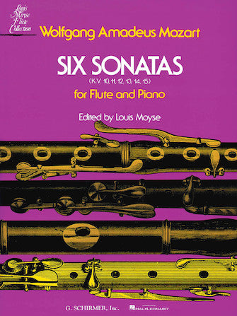 Mozart 6 Sonatas K 10-15 for Flute & Piano