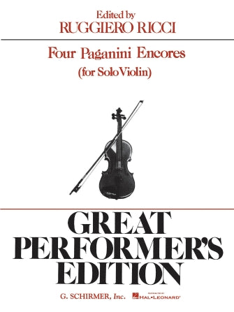 Paganini 4 Paganini Encores (edited by Ricci)