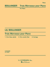 Boulanger 3 Morceaux for Piano