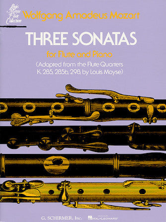 Mozart Three Sonatas (Quartets) for Flute and Piano