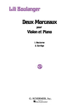 Boulanger 2 Morceaux Violin and Piano