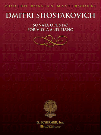 Shostakovich Viola Sonata, Op. 147