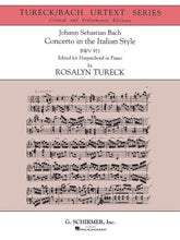 Bach Piano Concerto in the Italian Style (Piano or Harpsichord), Tureck Bach Urtext Series