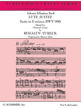 Bach Suite in E Minor BWV996 Guitar Solo