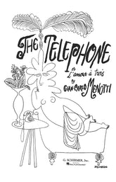 Menotti The Telephone Vocal Score French and English