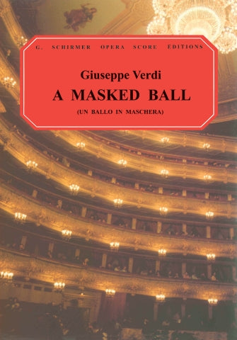 Verdi Un Ballo in Maschera (A Masked Ball) Vocal Score Italian/English