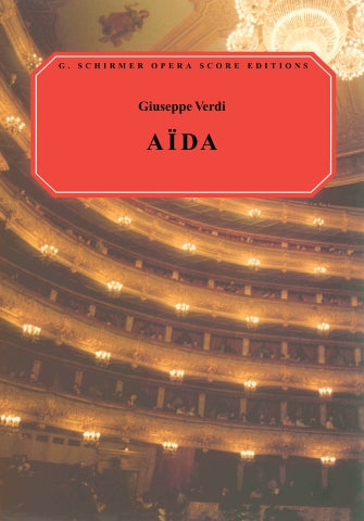 Verdi Aida Vocal Score Italian/English