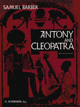 Barber Antony and Cleopatra Vocal Score