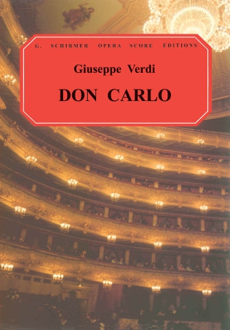 Verdi Don Carlos Vocal Score Italian/English