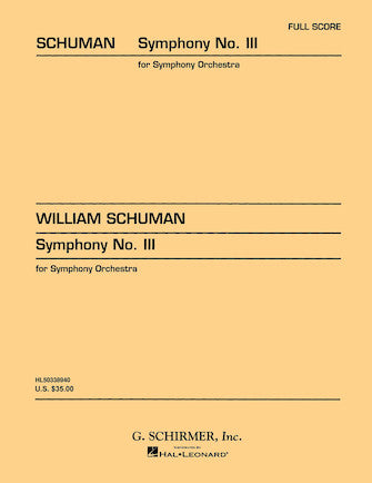 Schuman Symphony No. 3