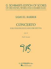 Barber: Cello Concerto Op. 22 Score