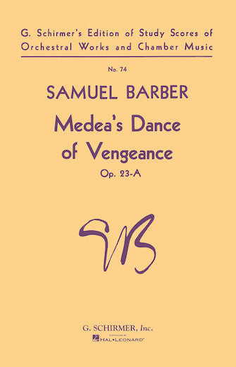Barber Medea's Dance of Vengeance Op. 23a Study Score