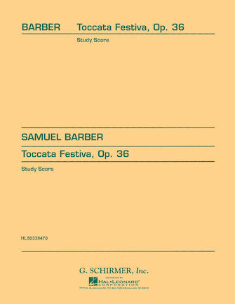 Barber Toccata Festiva, Op. 36 Study Score