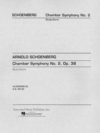 Schoenberg Chamber Symphony No. 2, Op. 38