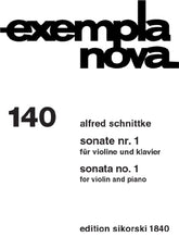 Schnittke Sonata No 1 For Violin/piano