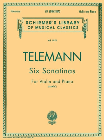 Telemann Six Sonatinas Violin and Piano