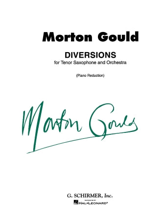 Gould Diversions for Tenor Saxophone and Piano