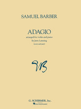 Barber: Adagio for Strings, arr. for Violin and Piano