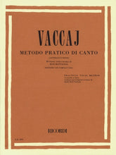 Vaccai Practical Vocal Method (Vaccai) - Low Voice Alto/Bass – Book/CD