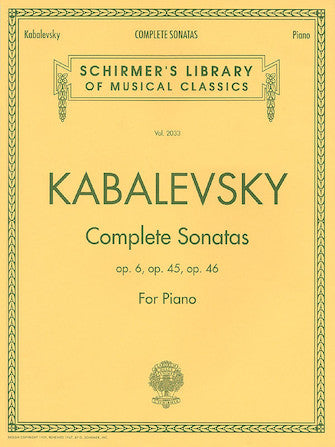 Kabalevsky - Complete Sonatas