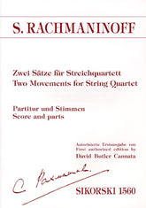 Rachmaninoff Two Movements for String Quartet
