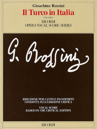 Rossini Il Turco in Italia Vocal Score