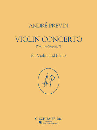 Previn Violin Concerto (“Anne-Sophie”) for Violin and Piano Reduction