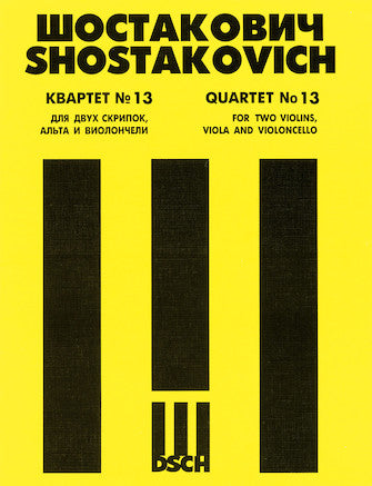 Shostakovich - String Quartet No. 13, Op. 138 Set of Parts