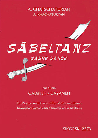 Khachaturian Sabre Dance  Violin and Piano