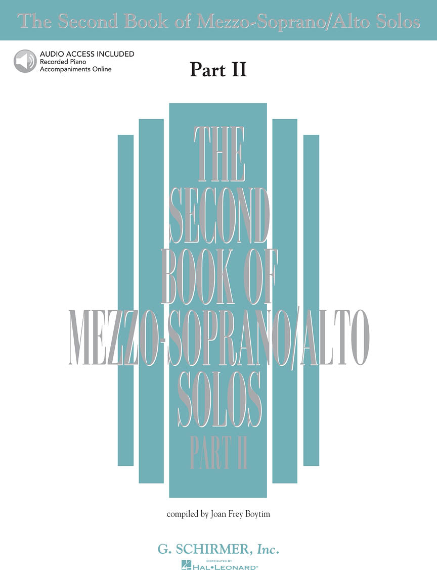 Second Book of Mezzo Soprano Solos - Part II Book/Online Audio
