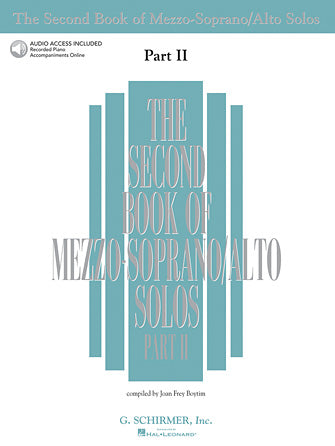 Second Book of Mezzo Soprano Solos - Part II Book/Online Audio