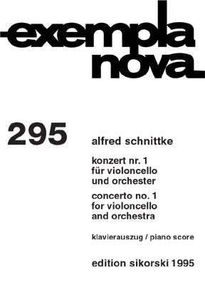 Schnittke Concerto No. 1 for Violoncello with Piano Reduction