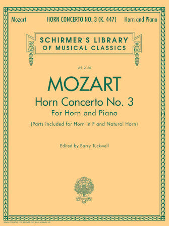 Mozart - Concerto No. 3, K. 447 for Horn