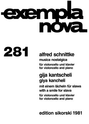 Schnittke Musica Nostalgica & Kancheli: With a Smile for Slavaol