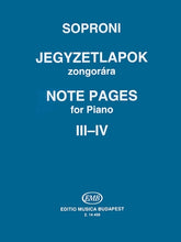 Soproni Note Pages Nos 3-4