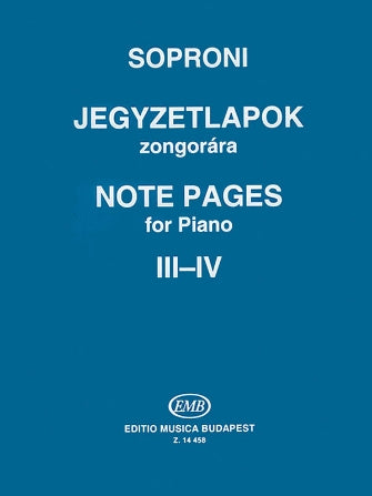 Soproni Note Pages Nos 3-4