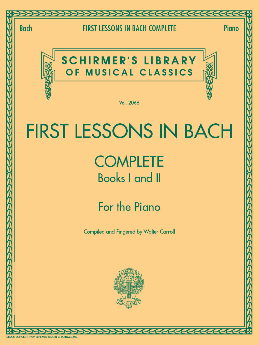 Bach First Lessons in Bach - Complete