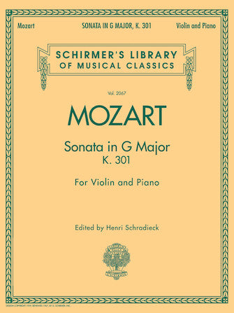 Mozart Violin Sonata in G Major, K301 for Violin and Piano