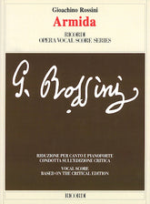 Rossini Armida Vocal Score Based On Critical Edition Ed. Brauner Fondazione Rossini Softcover