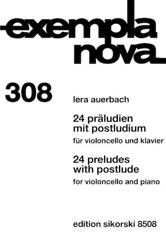 Auerbach 24 Preludes with Postlude for Cello and Piano