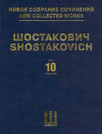 Shostakovich Symphony No. 10 Score New Collected Works Vol. 10 Hardcover Ncw Vol. 10
